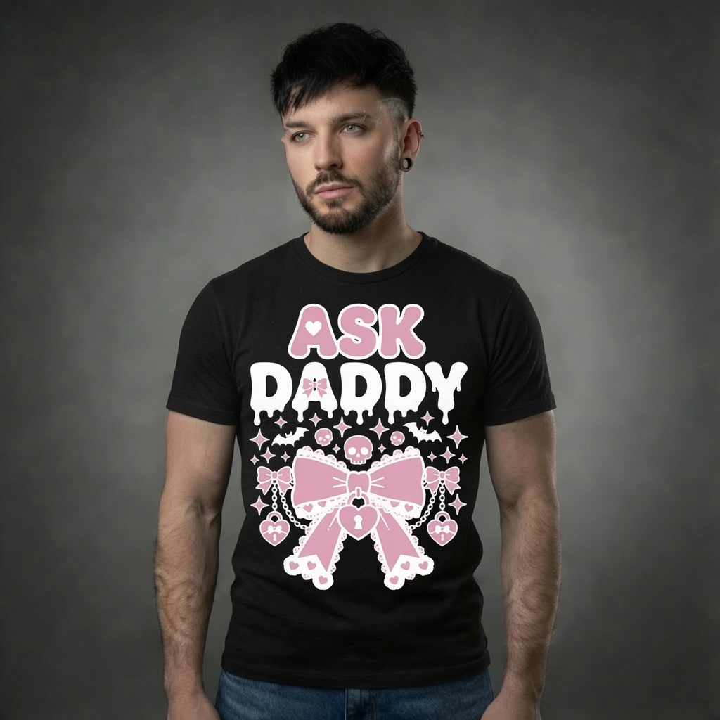 Ask Daddy – Pink Bow & Lock - Image 2