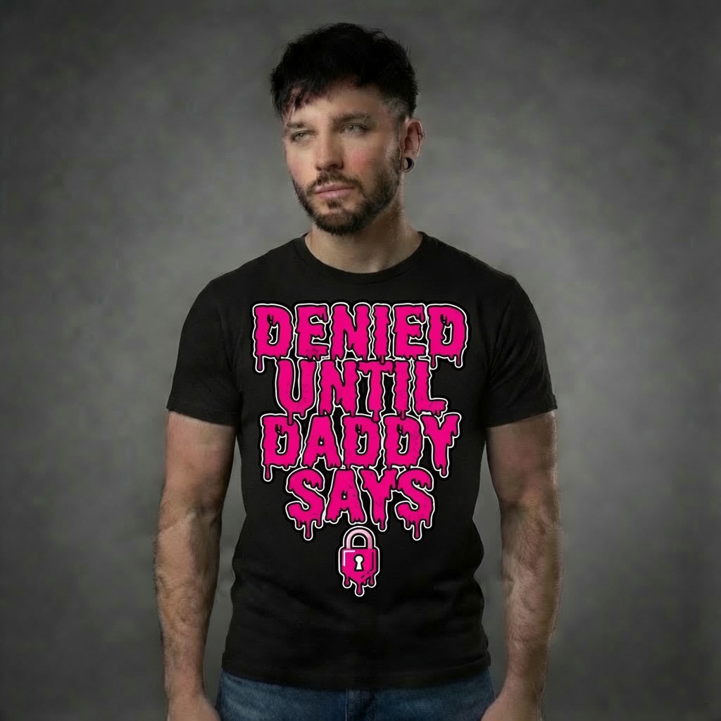 Denied Until Daddy Says – Dripping Pink Lock - Image 1