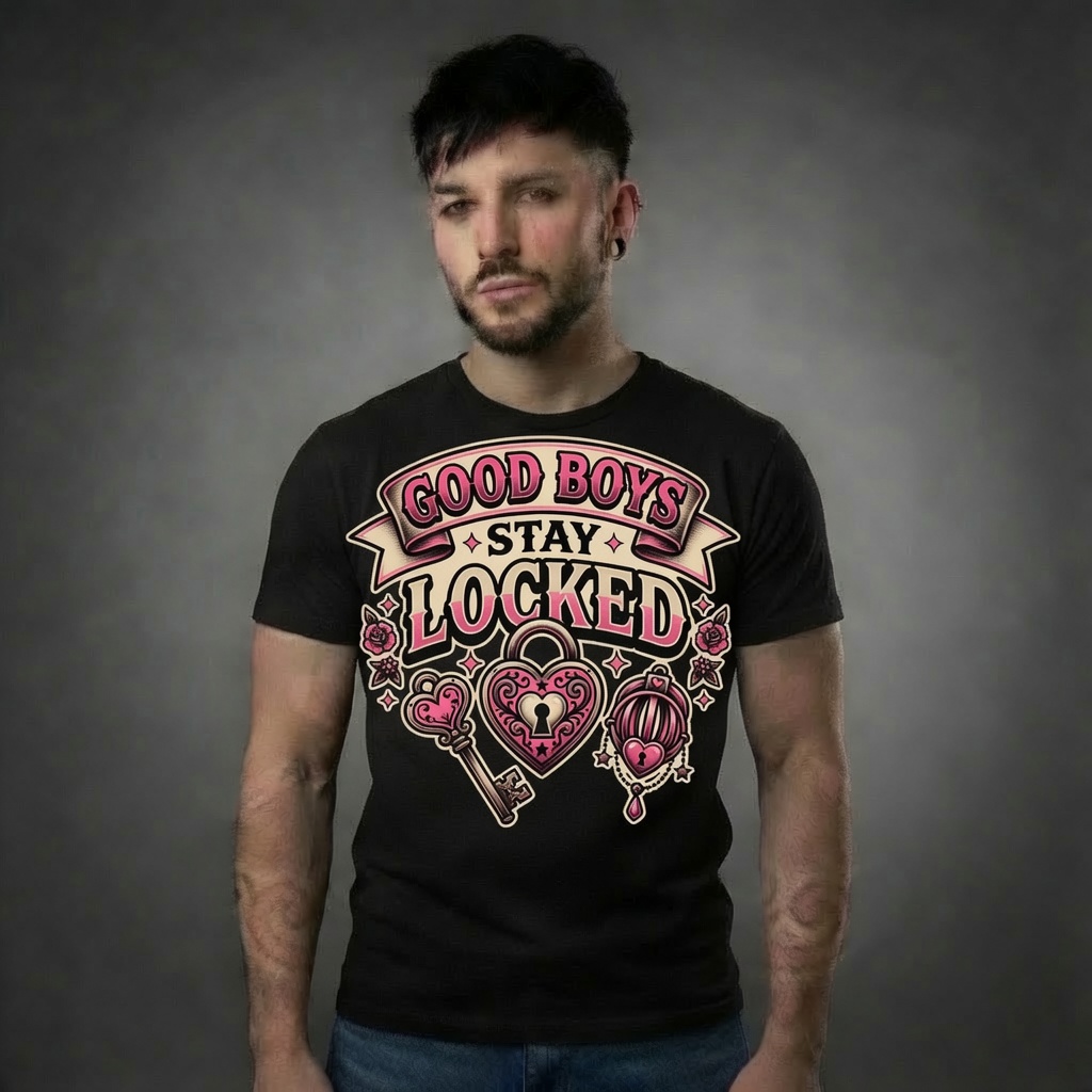 Good Boys Stay Locked – Heart Lock & Key - Image 1