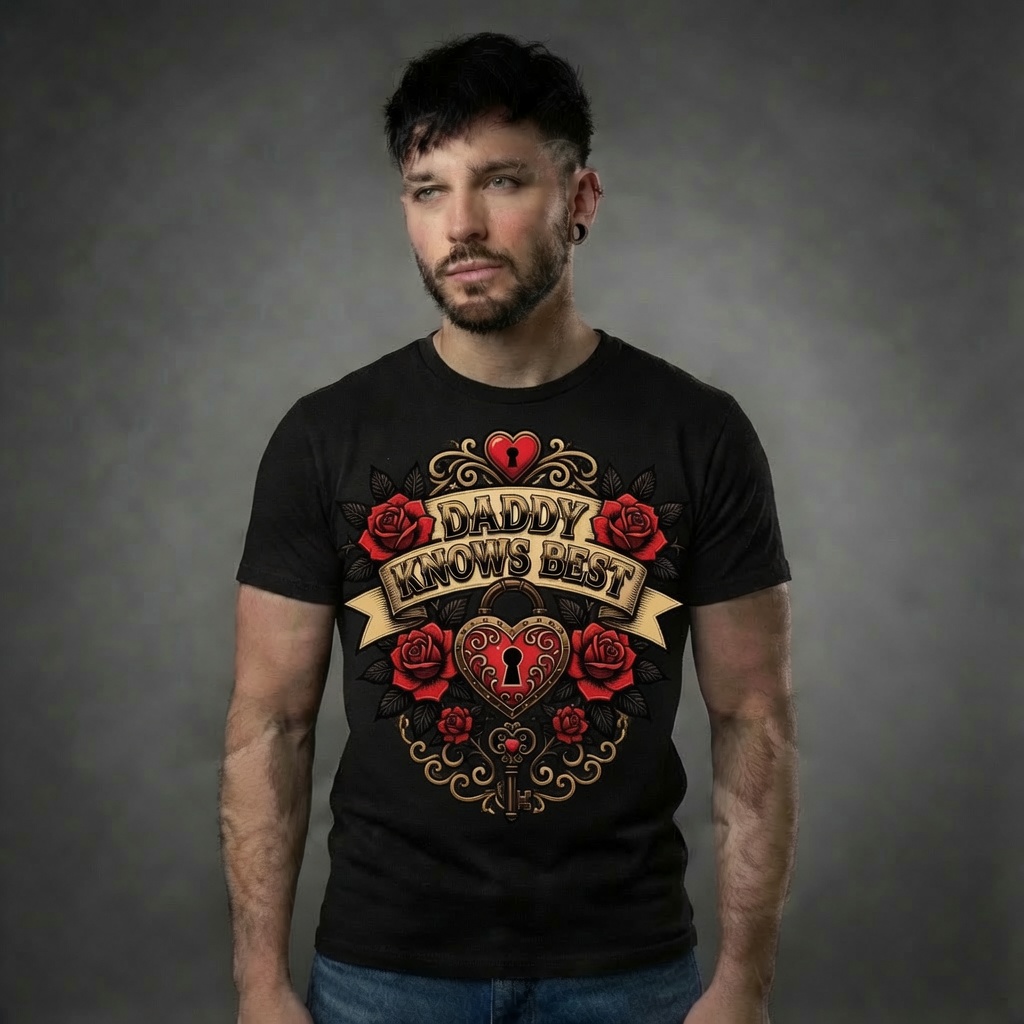 Daddy Knows Best – Heart Lock & Roses - Image 1